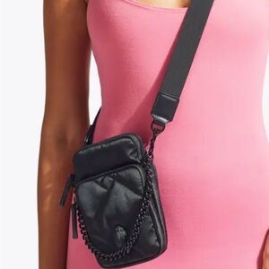 Kurt Geiger Black Crossbody Bag with Chain Detail